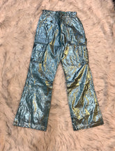 Teal Temptation Cargo Pants